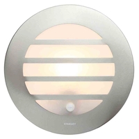 Stanley Azure Outdoor Circular Wall or Ceiling Light with PIR Sensor,  Steel