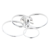 Starr LED Crystal Effect Ring Flush Ceiling Light,  Chrome