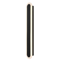 Ste 16 Watt Outdoor CCT Linear Wall Light,  Black
