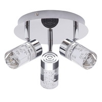 Stellar Bubble LED Bathroom Spotlight Plate,  Chrome