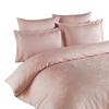 Super King Sateen Jacquard Bedding Set,  Pink