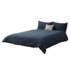 Super King Stonewashed Cotton Bedding Set,  Denim