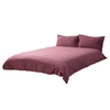 Super King Stonewashed Cotton Bedding Set,  Raspberry