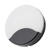 Swona 15 Watt Outdoor Round Bulkhead Light,  Black