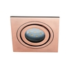 Sym Square IP65 Tiltable Downlight,  Brushed Copper