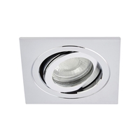 Sym Square IP65 Tiltable Downlight,  Chrome