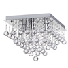 Tampa Large Bathroom Flush Ceiling Light,  Chrome