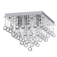 Tampa Large Bathroom Flush Ceiling Light,  Chrome