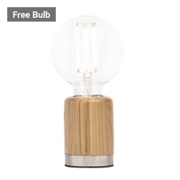 Theo Wooden Table Lamp,  Ash