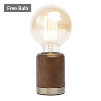 Theo Wooden Table Lamp,  Oak