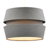 Three Layer Linen Easyfit Shade,  Grey