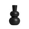Totem Bump Ceramic Vase,  Black