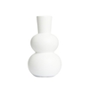 Totem Bump Ceramic Vase,  White