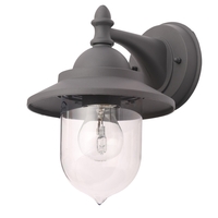 Trent Outdoor Fisherman Style Lantern Wall Light,  Anthracite