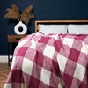 Trieste Feather Woven Throw,  Pink