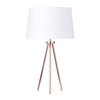 Tristan Tripod Table Lamp,  Copper and White