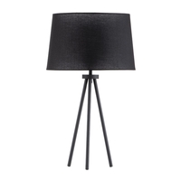 Tristan Tripod Table Lamp,  Matte Black
