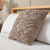 Tufted Zig Zag Cushion,  Grey