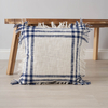 Tula Check Cushion,  Navy