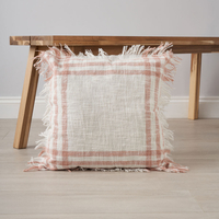 Tula Check Cushion,  Pink