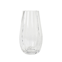 Tulip Glass Vase,  Clear