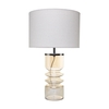 Willow Ribbed Glass Table Lamp,  Champagne