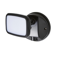 Wilson Single 10 Watt LED Outdoor Flood Light,  Black