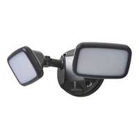 Wilson Twin 20 Watt LED Outdoor Flood Light,  Dark Grey