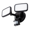 Wilson Twin 20 Watt LED Outdoor Flood Light with PIR Sensor,  Black