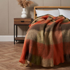 Wool Mix Check Throw,  Multi
