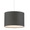 Woven Wool Easyfit Lampshade,  Grey