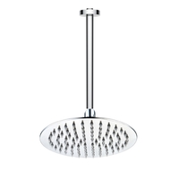 200mm Ultra Slim Round Shower Head with Ceiling Arm