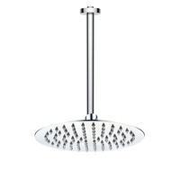 200mm Ultra Slim Round Shower Head with Ceiling Arm