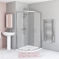 900mm Quadrant Shower Enclosure with Tray - Juno