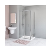 900mm Square Bi-Fold Shower Enclosure with Tray - Juno