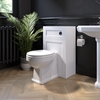 Back to Wall Traditional Toilet with Wooden Soft Close Seat - Park Royal