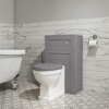 Baxenden Soft Close Wood Toilet Seat - Matt Grey