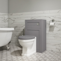 Baxenden Soft Close Wood Toilet Seat - Matt Grey