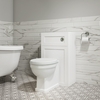Baxenden Soft Close Wood Toilet Seat - Matt White