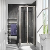 Bi Fold Enclosure 760mm with Side Panel 1000mm - 6mm Glass - Aquafloe Range