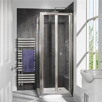 Bi Fold Enclosure 760mm with Side Panel 1000mm - 6mm Glass - Aquafloe Range
