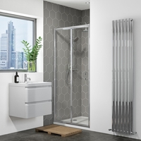 Bi-Fold Shower Door 900mm - 4mm Glass - Vega Range