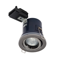 Black Adjustable IP20 Fire Rated Downlight - Pack of 6
