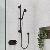 Black Concealed Shower Mixer with Dual Control & Slide Rail Kit and Handset - Camden