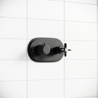 Black Concealed Thermostatic Shower Valve 1 Outlet - Camden