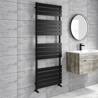 Black Heated Towel Rail Radiator 1600 x 600mm - Tundra