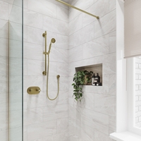 Brass Concealed Shower Mixer with Dual Control & Slide Rail Kit and Handset - Camden