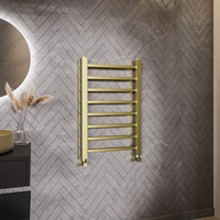 Brass Heated Towel Rail Radiator 800 x 500mm - Sonoran