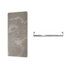 Brown Vertical Electric Designer Radiator 1000 x 500mm with Brushed Stainless Steel Towel Rail - Vetro
