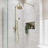 Brushed Brass Traditional Thermostatic Shower Set - Camden